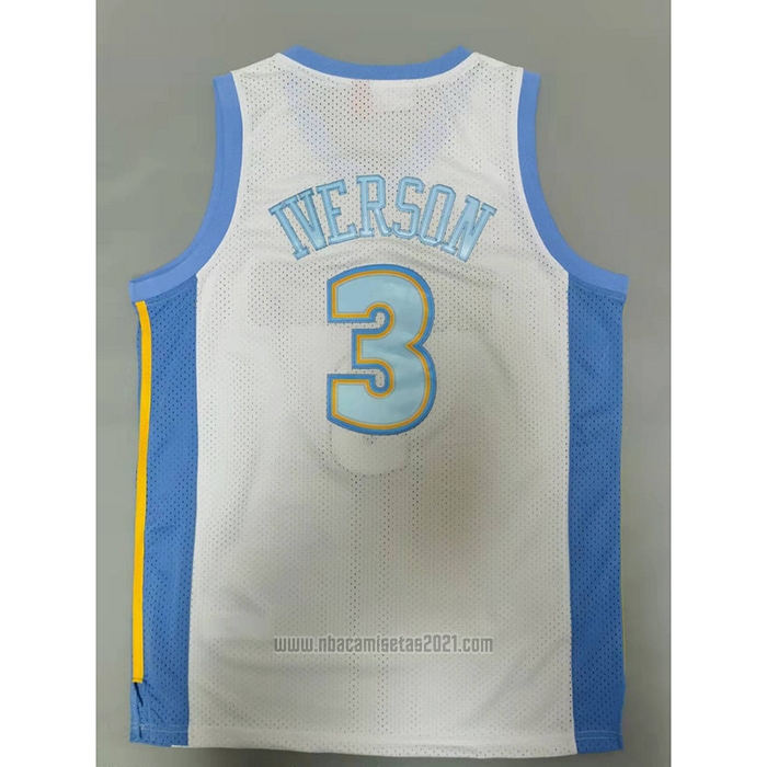 Camiseta Denver Nuggets Allen Iverson #3 Mitchell & Ness 2006-07 Blanco